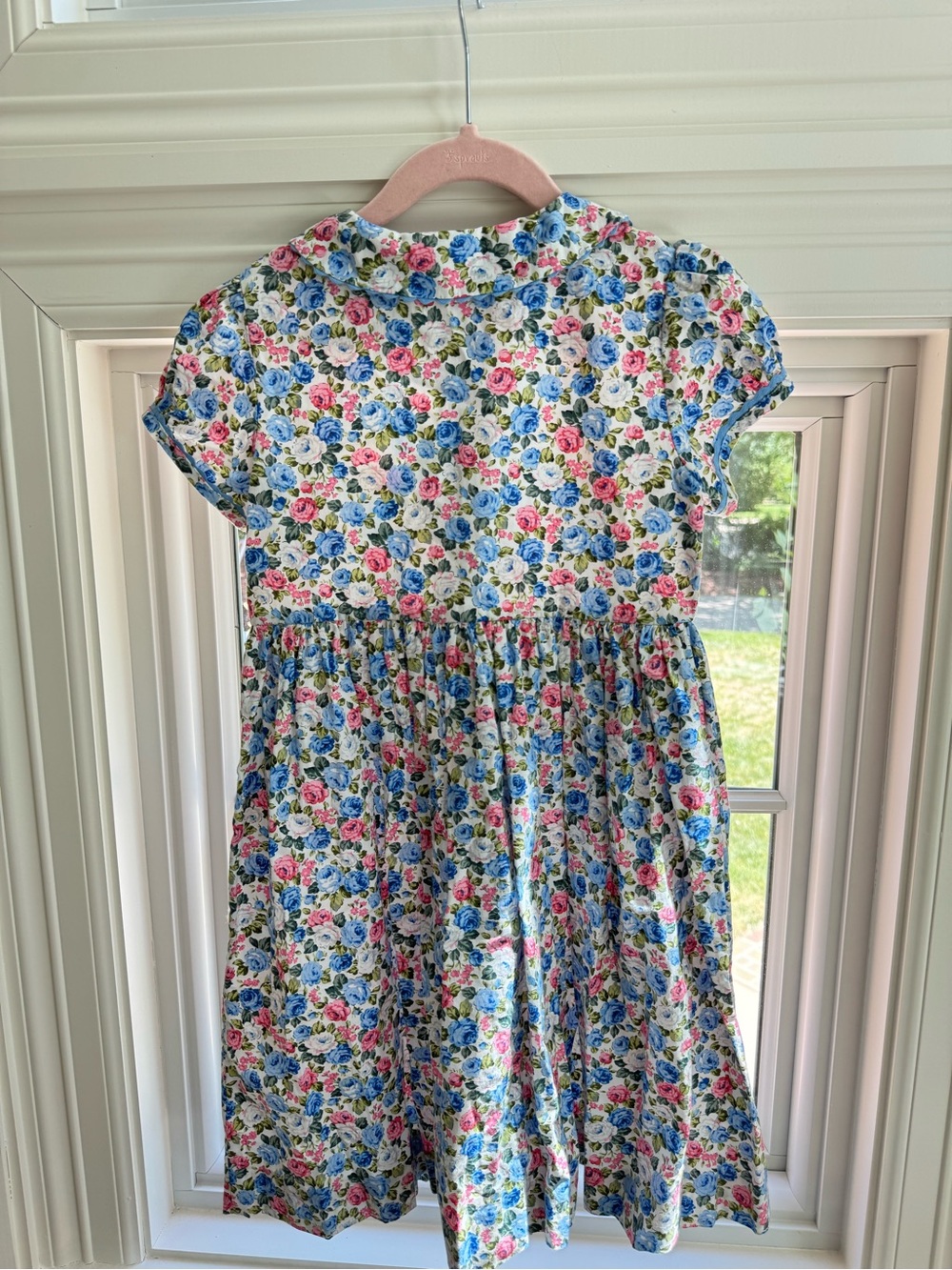 Astral Blue Roses Button Front Dress - Picture 4 of 4